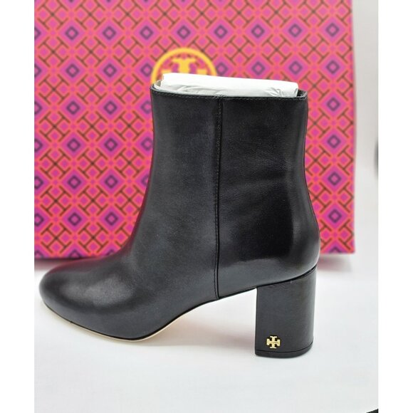 Tory Burch Women's Brooke 70MM Round Toe Leather Bootie, pick your size - Picture 1 of 3